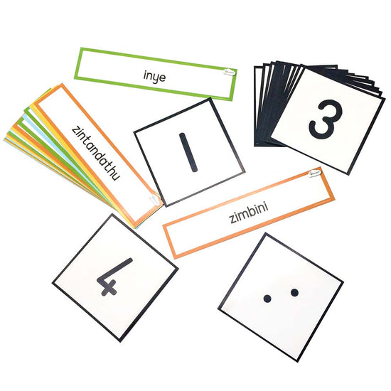 Greenbean Mathematics - Number Dot Cards isiXhosa