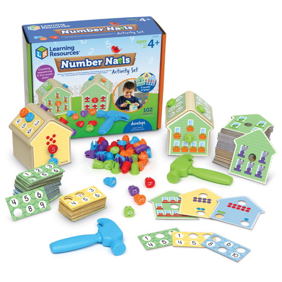 Learning Resources - Number Nails! Interactive Activity Set