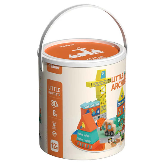 Mideer - Little Architect Wooden Blocks -37pcs