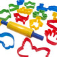 Greenbean - Large Cookie Cutter & Rolling Pin Set - 17pcs