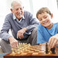 Ambassador - Folding Wooden Chess, Checkers, & Backgammon Set