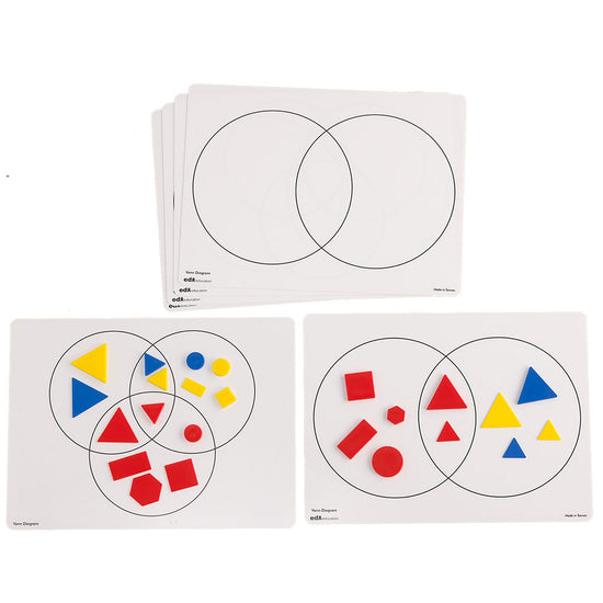 EDX Education - Dry Erase Boards - Venn Diagram - Set of 30