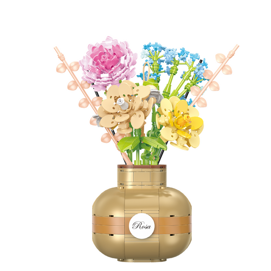 Cogo - Building Block Set - Flowers - 542 Pieces