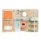 Classic World - Pretend & Play Foldable Kitchen Play House w Chalkboard & Accessories