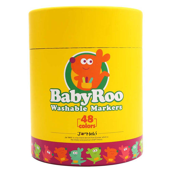 Jar Melﾃｳ - Markers Washable Baby Roo - 48 Colours