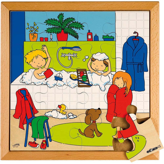 Educo - Puzzle -- Bathing - 34 x 34 cm - 16pcs