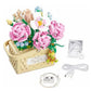 Cogo - Building Block Set - Rose Flower Basket with Fairy Lights - 1277 Pieces