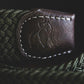 Swole Panda Woven Belt - Cream & Blue Dot Medium