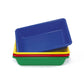EDX Education - Sand & Water Sensory Trays - 4 Pieces (Blue, Red, Green, Yellow)