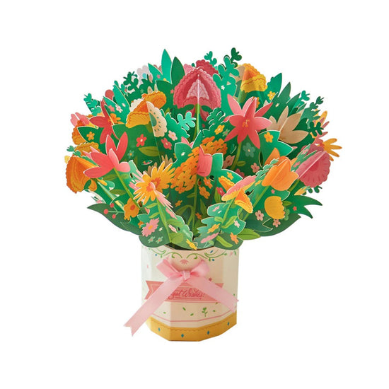 Mideer - Paper Flower Bouquet: 3D Pop-Up Origami Craft Kit