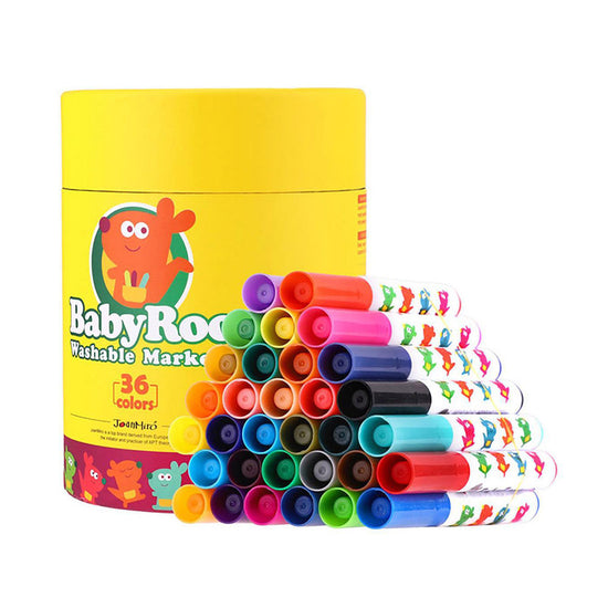 Jar Melﾃｳ - Markers Washable Baby Roo - 36 Colours