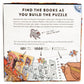Big Potato Games - Mayhem at the Library - 101 Hidden Book Titles - Jigsaw Puzzle - 1000pcs