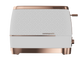 Beko Cosmopolis 2 Slice Toaster White Rose Gold TAM 8202W