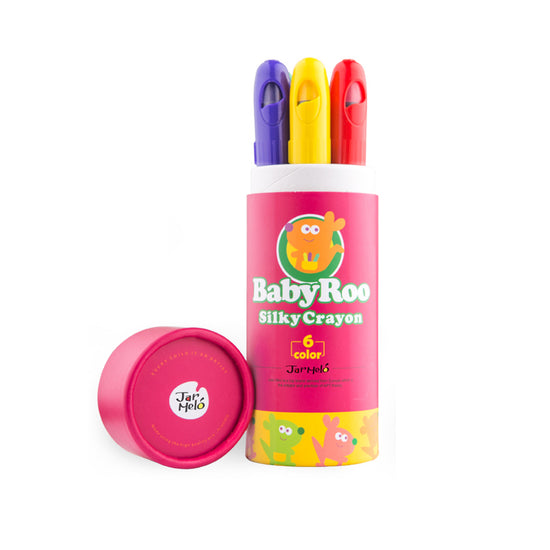 Jar Melﾃｳ - Silky Crayon Washable Baby Roo - 6 Colours