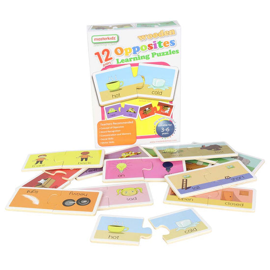 Masterkidz - Wooden Puzzle - Opposites - 24pcs