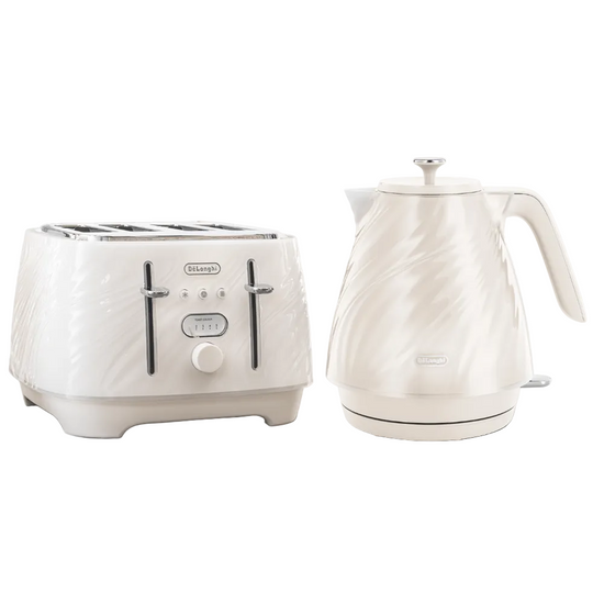 Delonghi Ballerina Seta Breakfast Set Bundle Silk Beige