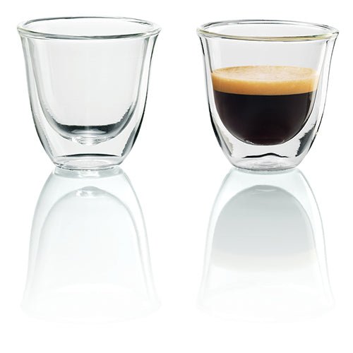 Delonghi - Double Walled Espresso Glasses 90ml - DLSC310