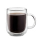 Delonghi Double Walled Glass Coffee Mugs 500ml DLSC327