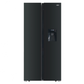 Defy 496Lt Black Glass Side by Side WD Fridge DFF456