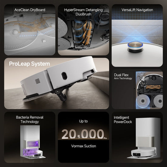 Dreame X50 Ultra Complete Robot Vacuum Black RLX85CE-4