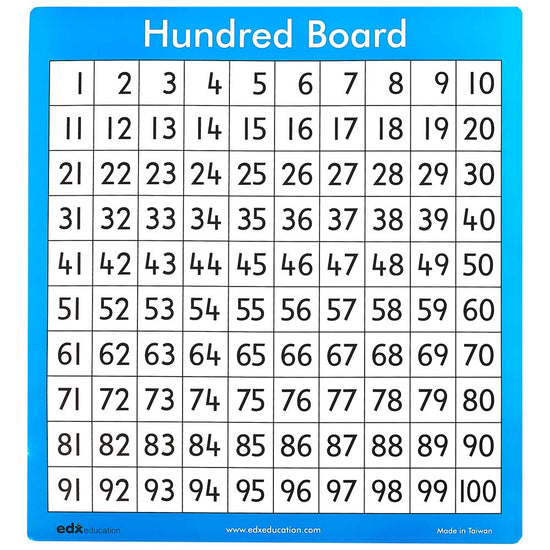 EDX Education - Hundred Board Giant 1Pc 102cm x 107cm D/Sided