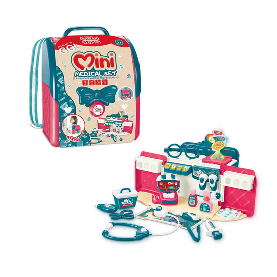 Cogo - Doctor Tool Backpack - 25-Piece Medical Pretend Play Set