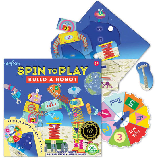 eeBoo - Build A Robot Spinner Puzzle Game