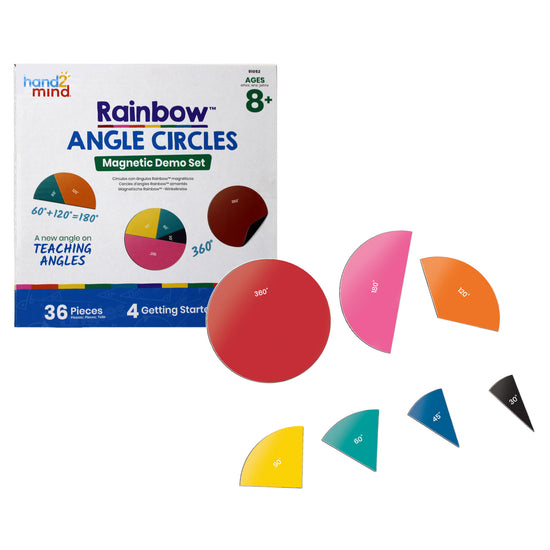 Greenbean Mathematics - Rainbow邃｢ Angle Circles - Magnetic Demo Set