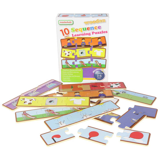 Masterkidz - Wooden Puzzle - Sequencing - 20pcs