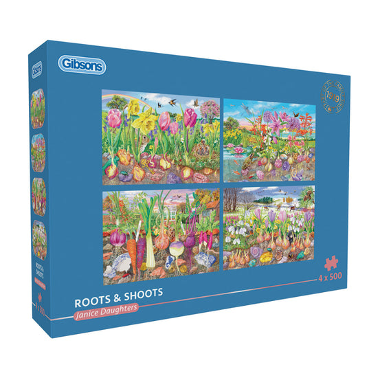Gibsons - Roots & Shoots - Jigsaw Puzzle - 4 x 500pcs