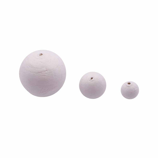 Anthony Peters - White Paper Spheres (Assorted Sizes): 50 Pieces