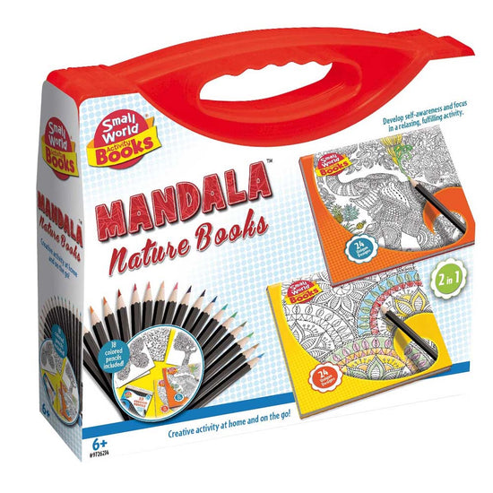 Small World Toys - Mandala Nature Drawing Books - Flowers & Animals