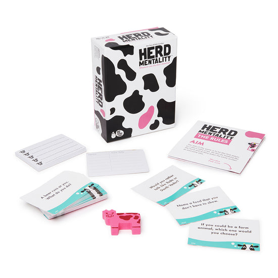 Big Potato Games - Herd Mentality - Family Board Game - Travel-Size - 4-20 Players