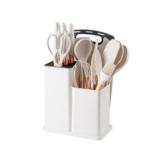 Kitchen Life 19 Piece Kitchen Utensil Set White