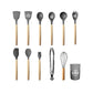 Kitchen Life 12 Piece Kitchen Utensil Set Light Grey