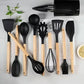 Kitchen Life 12 Piece Kitchen Utensil Set Black