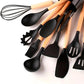 Kitchen Life 12 Piece Kitchen Utensil Set Black