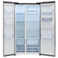 Defy 496Lt Black Glass Side by Side WD Fridge DFF456
