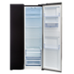 Defy 496Lt Black Glass Side by Side WD Fridge DFF456