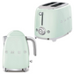 Smeg Retro 1.7l Kettle & 2 Slice Toaster Pastel Green Combo KLF03PGSA + TSF01PGSA