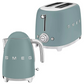 Smeg Retro 1.7l Kettle & 2 Slice Toaster Matte Emerald Green Combo KLF03EGMSA + TSF01EGMSA