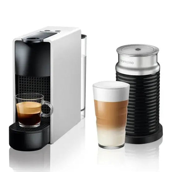 Nespresso Essenza Mini + Aeroccino Milk Frother Silver 90009435
