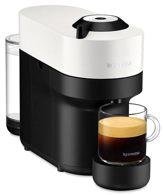 Nespresso Vertuo Pop Coffee Machine With Aeroccino Milk Frother Bundle - Coconut White - 90009325