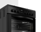 Defy 60cm Gas Electric Stove Black DGS679