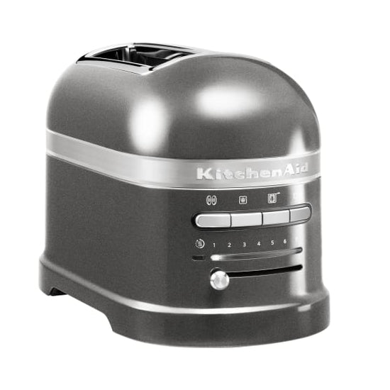 KitchenAid Artisan New Edition 2-Slice Toaster, 1250W Medallion Silver 5KMT2204EMS