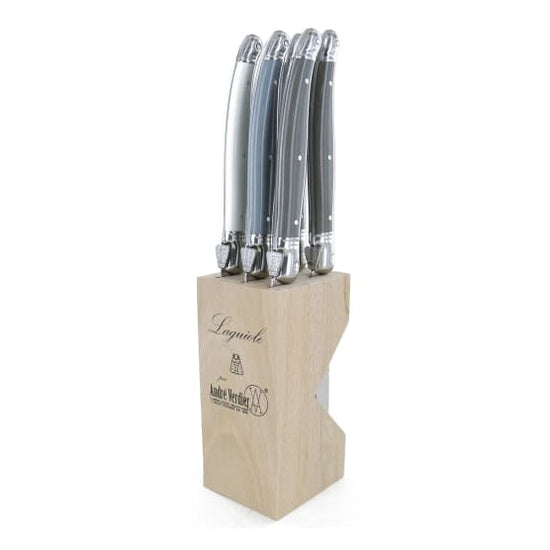 Andre Verdier Steak Knife Set with Stand, 6-Piece Mystify