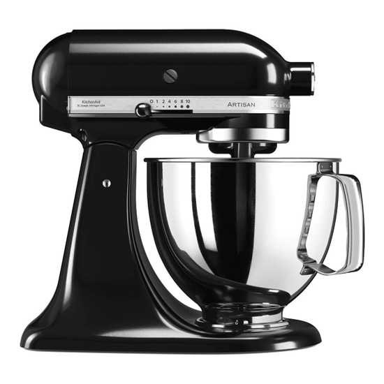KitchenAid Artisan 4.8L Stand Mixer Onyx Black - Gloss 5KSM175PSEOB