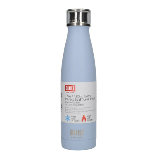Built Double Walled Stainless Steel Water Bottle, 480ml Arctic Blue CT5226843