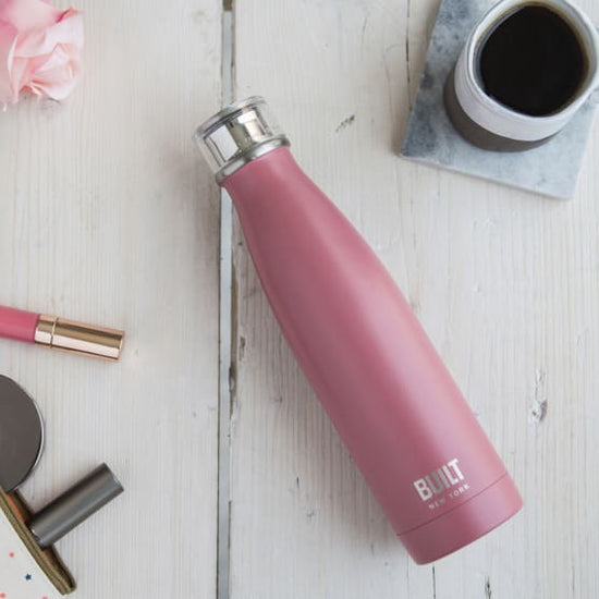Built Double Walled Stainless Steel Water Bottle, 480ml Powder Pink CTC000419