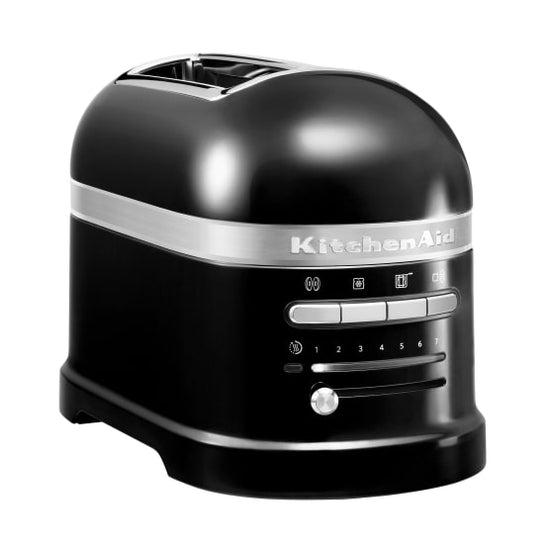 KitchenAid Artisan New Edition 2-Slice Toaster, 1250W Onyx Black 5KMT2204EOB